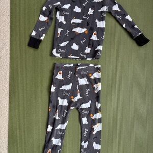Old Navy Toddler Pajama Set 2T Halloween Ghost “Boo” Cotton PJs